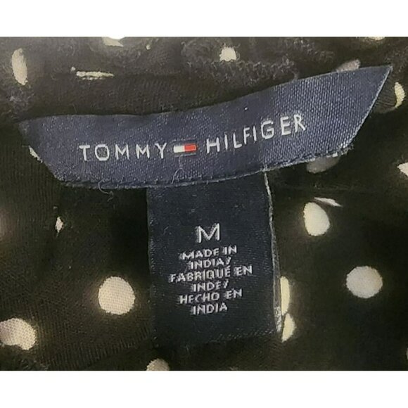 Tommy Hilfiger Black & White Polka Dot‎ Sleeveless Top Womens M - Picture 4 of 4